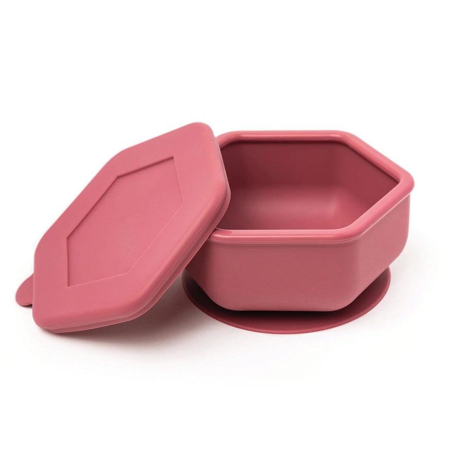 Silicone Suctions Bowl-Raspberry