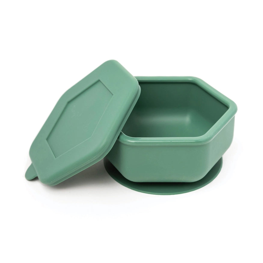 Silicone Suction Bowl-Green