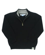Load image into Gallery viewer, Black Quarter Zip Sweater
