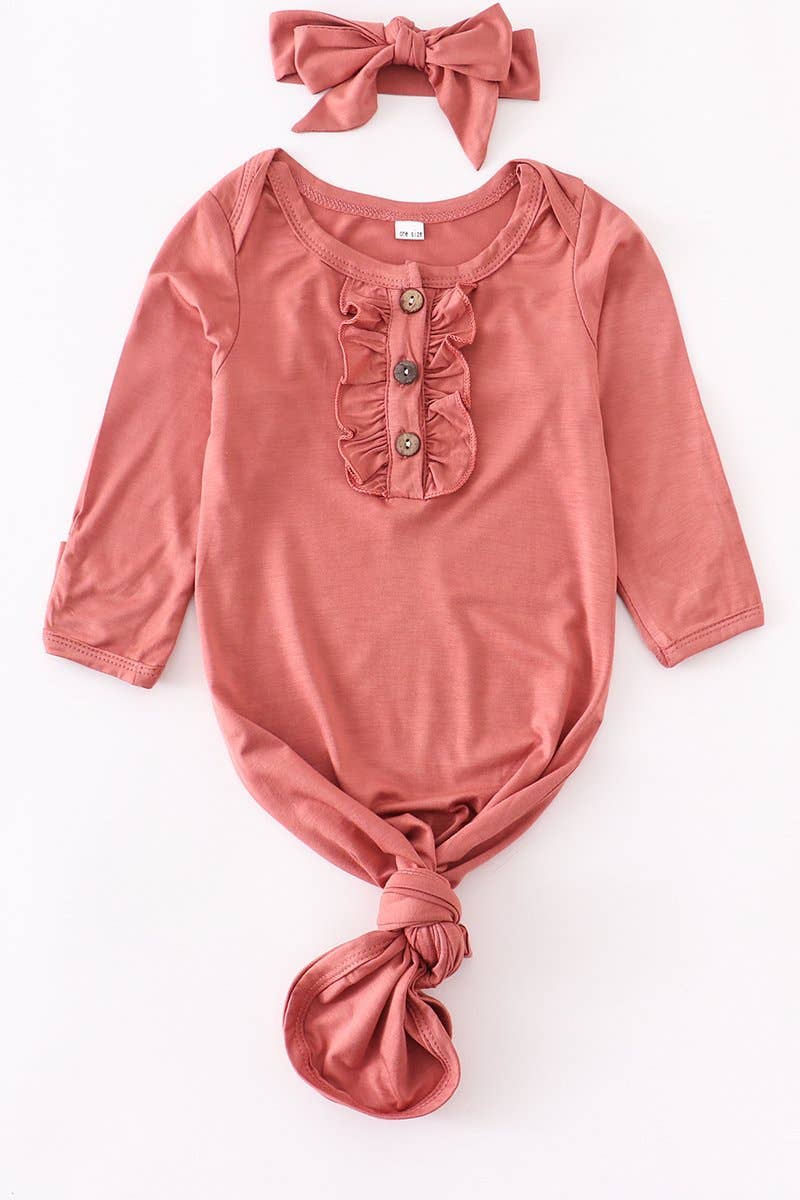 Coral Baby Gown