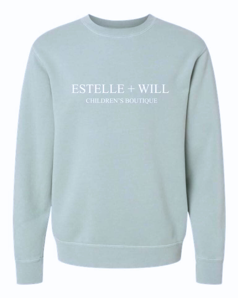 Estelle + Will Crewneck-Sage