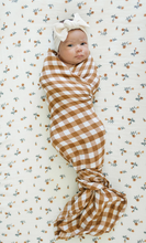 Load image into Gallery viewer, Camel Plaid Swaddle
