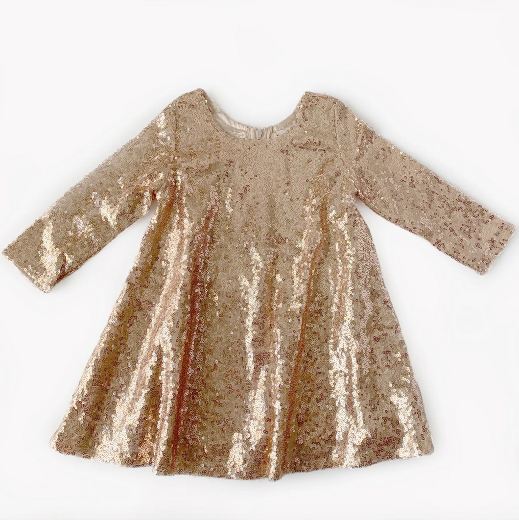 Rose Gold Sequin Dress