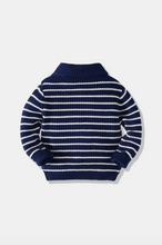 Load image into Gallery viewer, Navy Striped Cardigan
