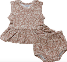 Load image into Gallery viewer, Rose Vine Peplum Set
